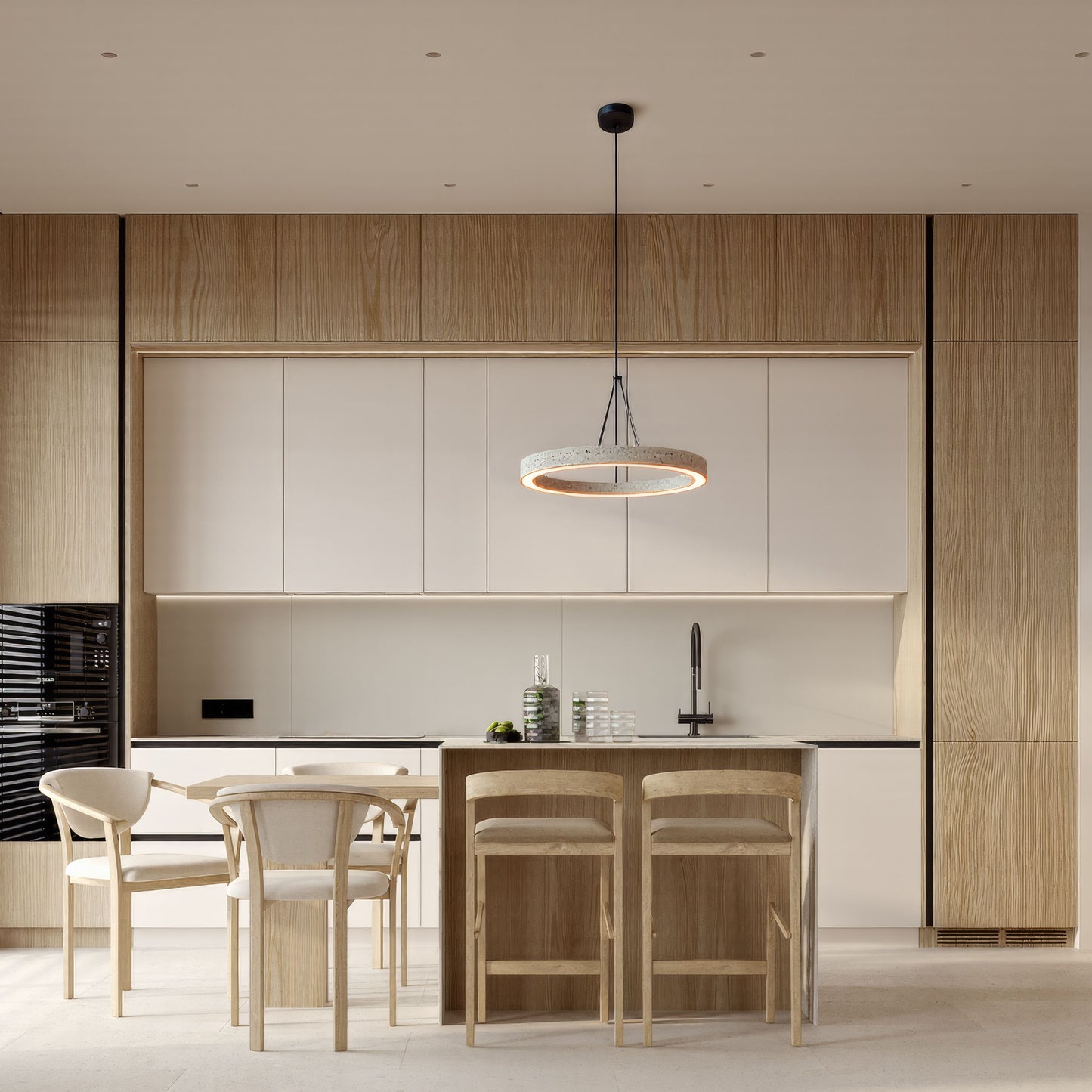 Elegant Alabaster Chandelier for Dining Room