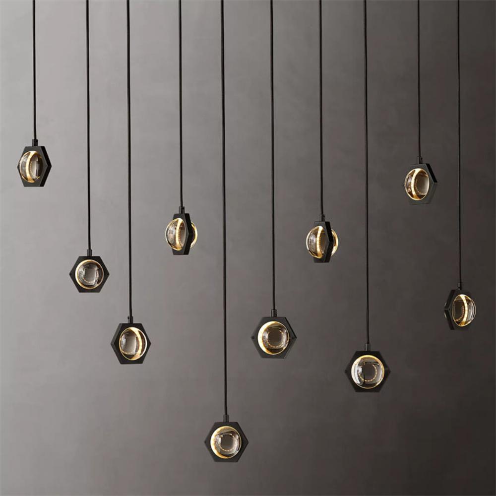 Eclatant Celestial Orbit Linear Chandelier 54"