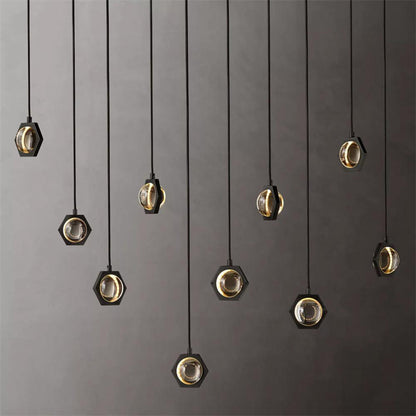 Eclatant Celestial Orbit Linear Chandelier 54"