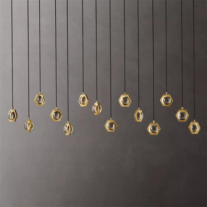 Eclatant Celestial Orbit Linear Chandelier 72"