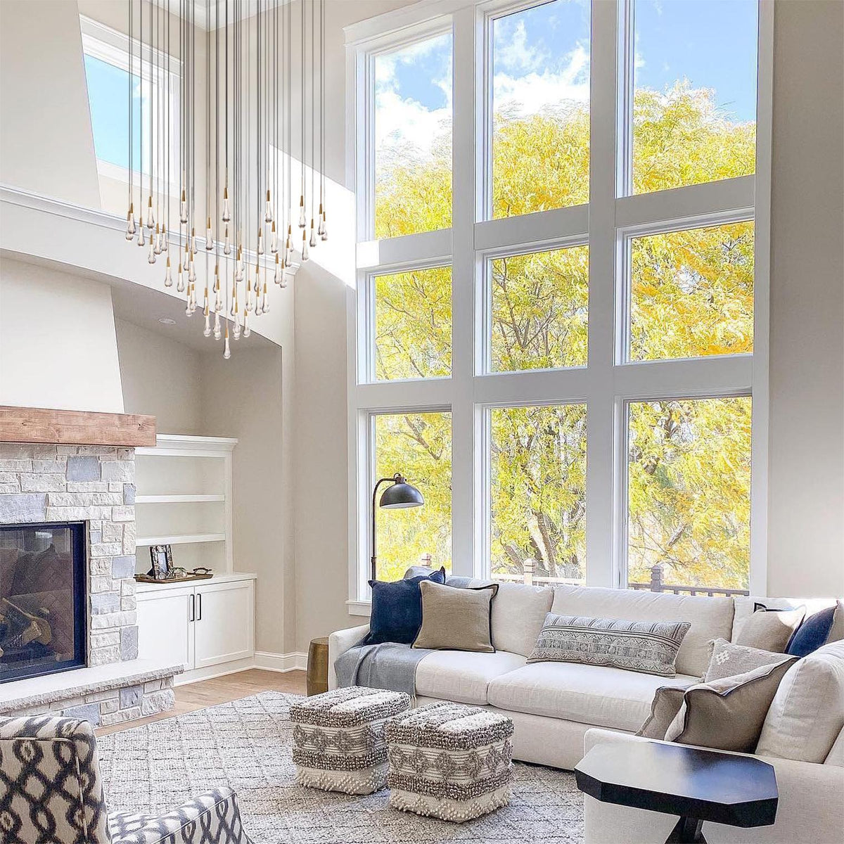 Soltaire Raindrop Crystal Round Chandelier