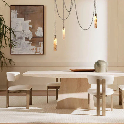 Alabaster Flint 5 Light Cluster Chandelier