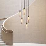 Alabaster Flint 5 Light Cluster Chandelier