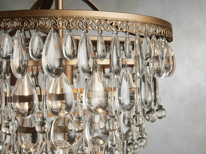Anabella Exquisite Crystal Round Chandelier