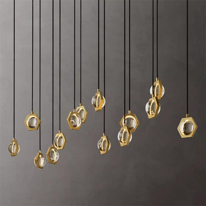 Eclatant Celestial Orbit Linear Chandelier 54"