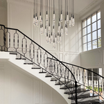Soltaire Raindrop Glass Round Chandelier