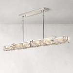 Savile Crystal Block Linear Chandelier 72"