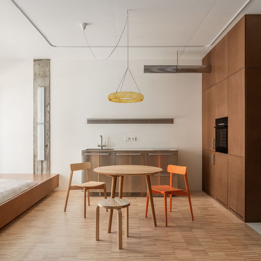 White Alabaster Adjustable Suspension Chandelier