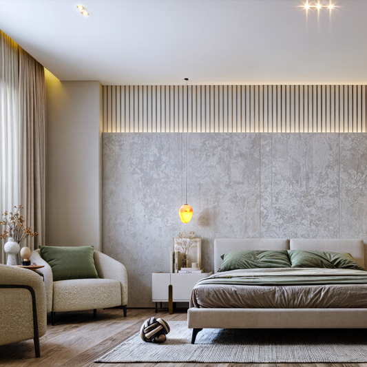 Sculpted Alabaster LED Pendant Light