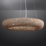 Halo Stranded Crystal Round Chandelier 72"