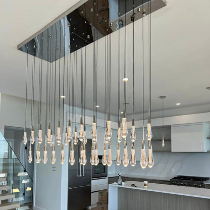 Soltaire Raindrop Crystal Linear Chandelier