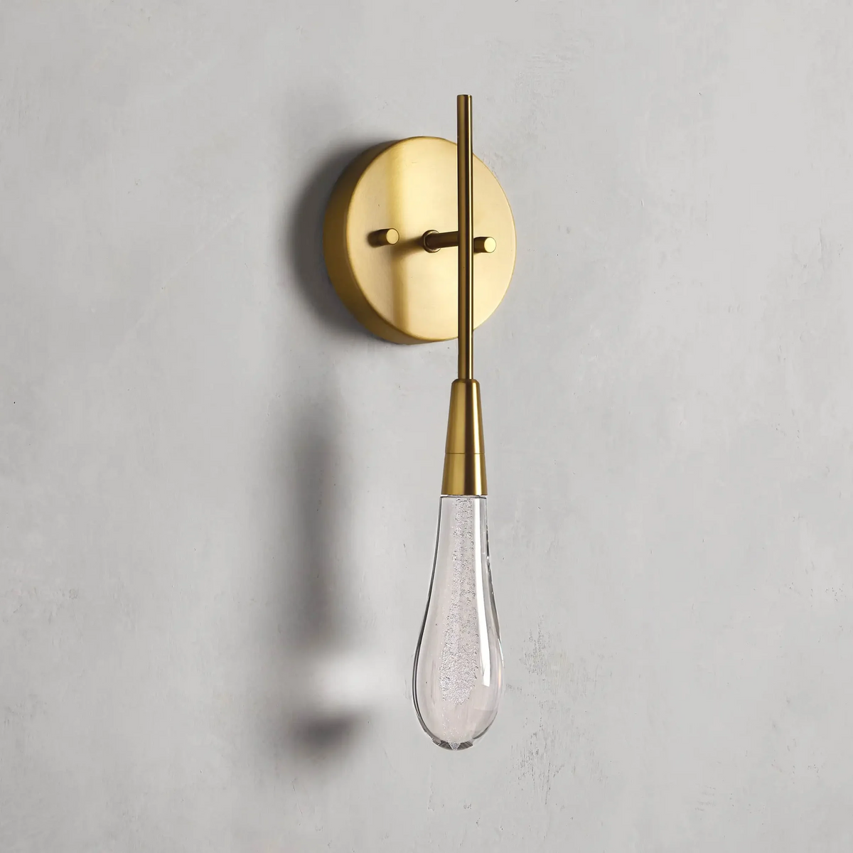Soltaire Raindrop Glass Wall Sconce