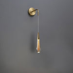 Soltaire Raindrop Glass Cord Wall Sconce