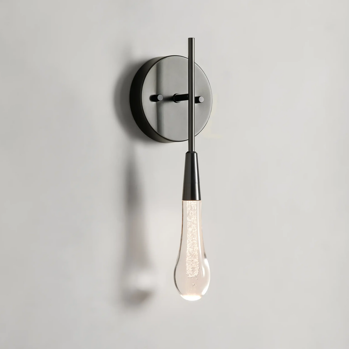 Soltaire Raindrop Glass Wall Sconce