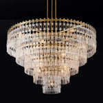Marignan Modern Crystal Tiered Round Chandelier 60"