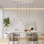 Soltaire Raindrop Glass Linear Chandelier