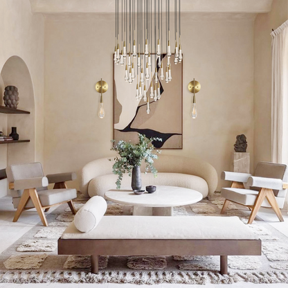 Soltaire Raindrop Glass Round Chandelier