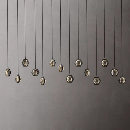 Eclatant Celestial Orbit Linear Chandelier 72"