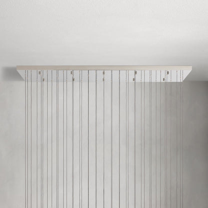 Soltaire Raindrop Glass Linear Chandelier