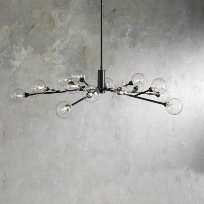 Apollo Modern Glass Ball Round Chandelier