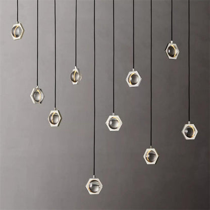 Eclatant Celestial Orbit Linear Chandelier 72"
