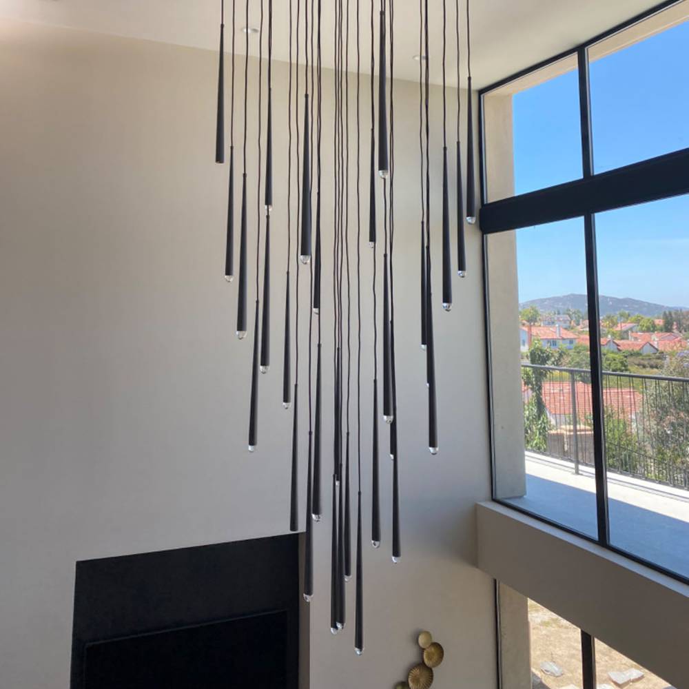 Aquitaine Faceted Cluster Round Chandelier 48"