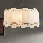 Alabaster Lorry Modern Round Chandelier