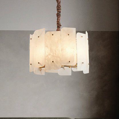 Alabaster Lorry Modern Round Chandelier