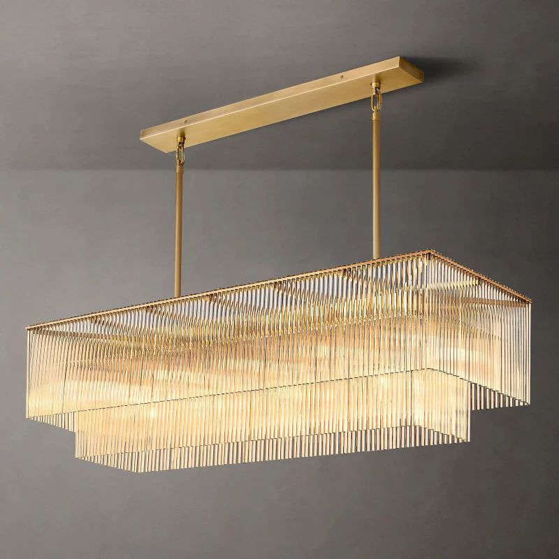 Amadeo Prismatic Array Rectangular Chandelier 54"