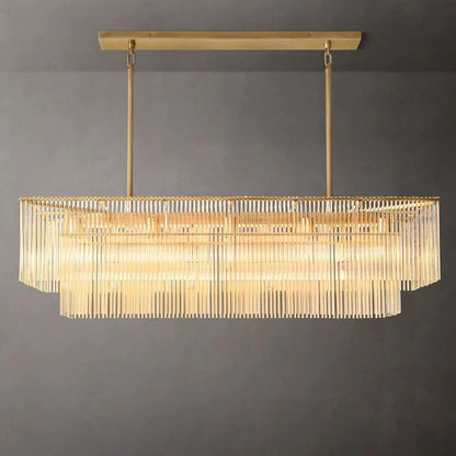 Amadeo Prismatic Array Rectangular Chandelier 54"
