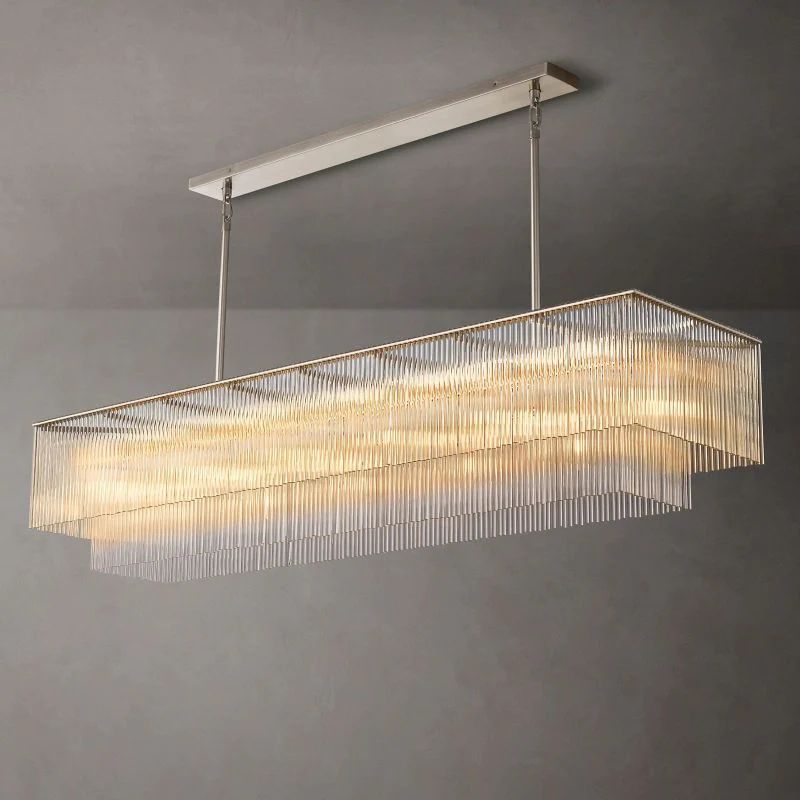 Amadeo Prismatic Array Rectangular Chandelier 72"