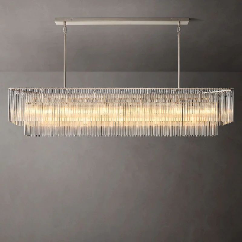 Amadeo Prismatic Array Rectangular Chandelier 72"