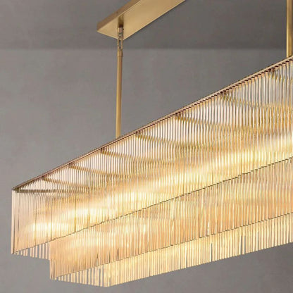 Amadeo Prismatic Array Rectangular Chandelier 72"