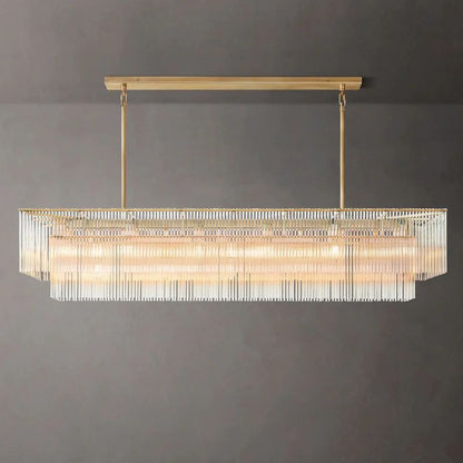 Amadeo Prismatic Array Rectangular Chandelier 72"