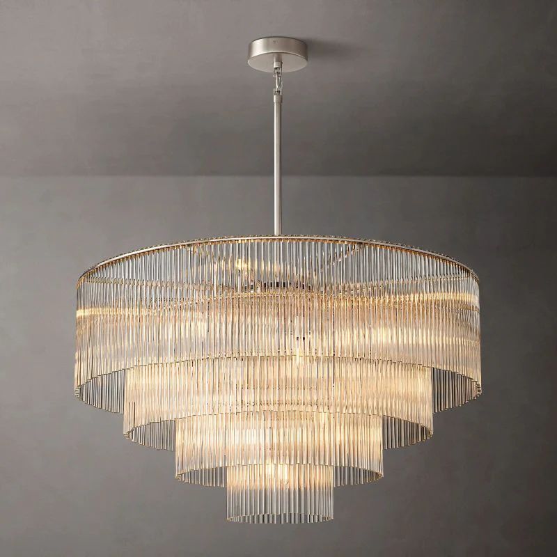 Amadeo Prismatic Array Round Chandelier 40"
