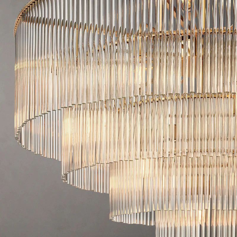 Amadeo Prismatic Array Grand Glass Chandelier 36"