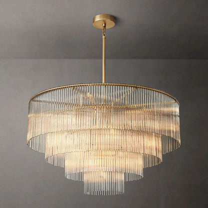 Amadeo Prismatic Array Round Chandelier 40"