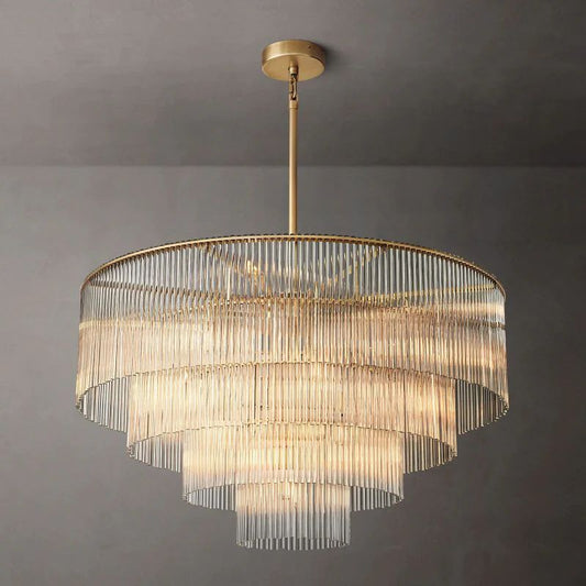 Amadeo Prismatic Array Round Chandelier 40"