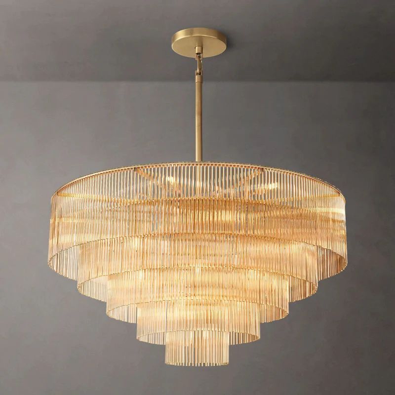 Amadeo Prismatic Array Round Chandelier 50"