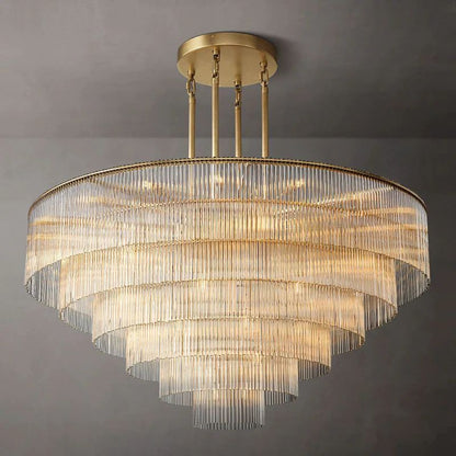 Amadeo Prismatic Array Round Chandelier 60"