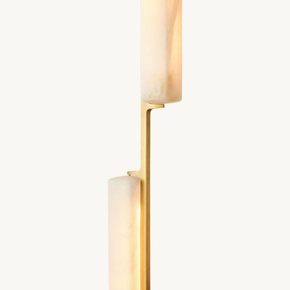 Audubon Sculpt Alabaster Linear Chandelier 54"