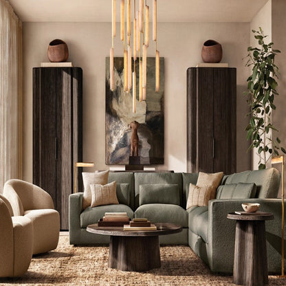 Audubon Sculpt Alabaster Round Chandelier 56"