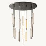 Audubon Sculpt Crystal Round Chandelier 56"