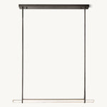 Audubon Sculpt Crystal Single Bar Linear Chandelier 60"