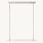 Audubon Sculpt Crystal Single Bar Linear Chandelier 60"