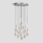 Soltaire Raindrop Glass Round Chandelier