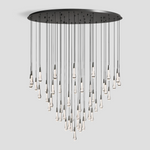 Soltaire Raindrop Glass Round Chandelier
