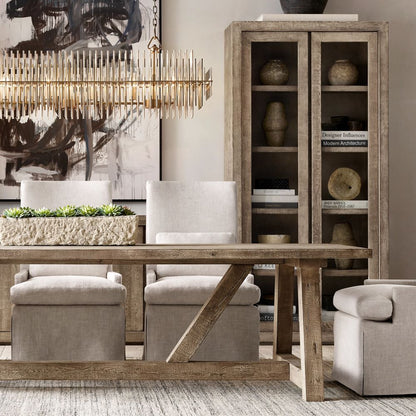 Emile Gradient Spire Rectangular Chandelier 54"