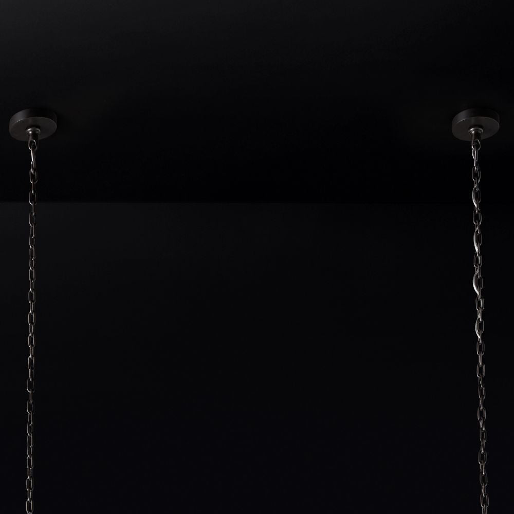 Emile Gradient Spire Rectangular Chandelier 54"