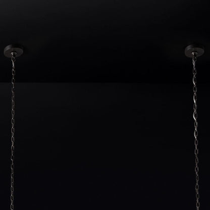 Emile Gradient Spire Rectangular Chandelier 54"